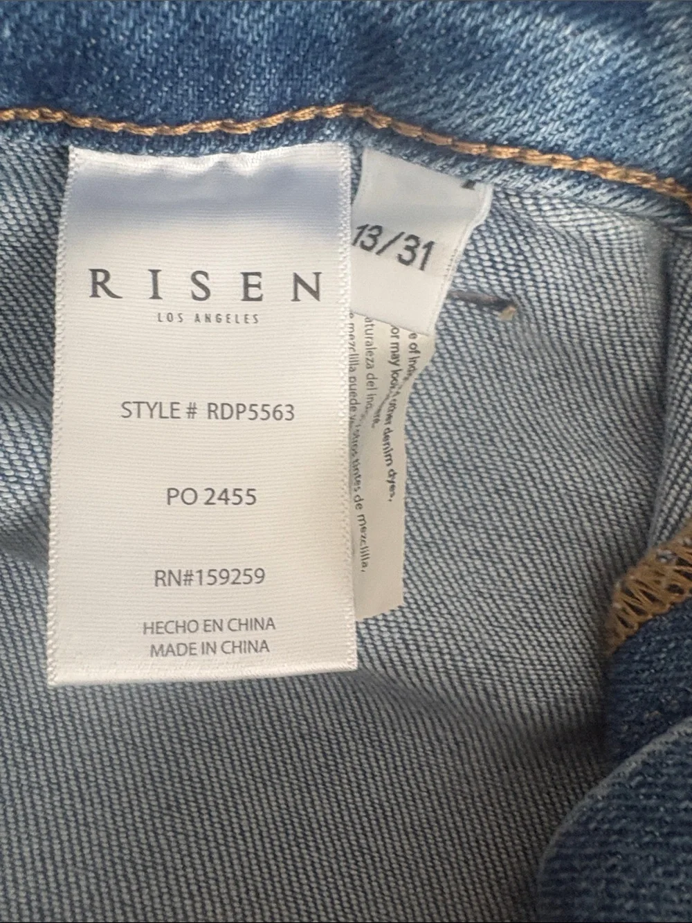 Risen Women’s Flare Jeans – Medium Blue - Picture 5 of 6